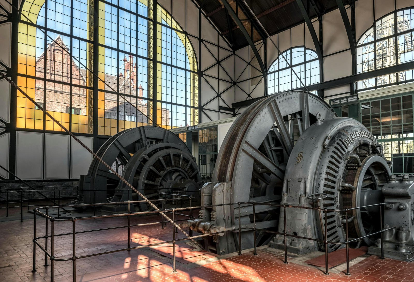 Generators in a turbine hall